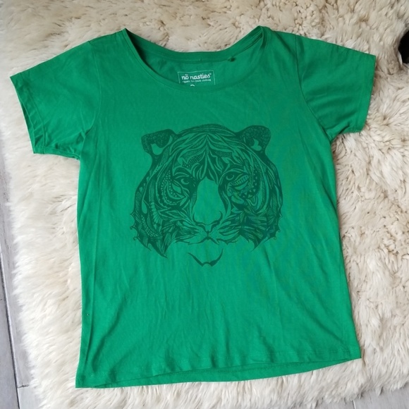No Nasties Organic Fair Trade Clothing Tiger Tee - Picture 1 of 6